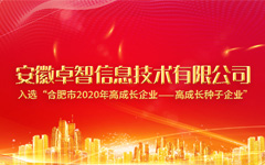 安徽卓智信息技術有限公司入選“合肥市2020年高(gāo)成長(cháng)企業—高(gāo)成長(cháng)種子企業”